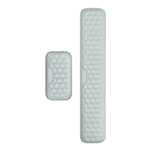 Handgelenkauflage für Tastatur aus Memory-Schaum, Handgelenkauflage für Tastatur, 2-teiliges Schreibtisch-Handgelenkpolster, ergonomisches Mauspad- und Tastatur-Set, Handgelenkauflage von von Generic