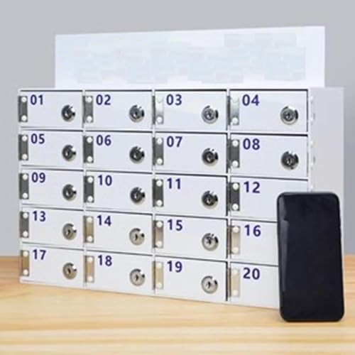 Handy-Ladestationen, Handy-Schrank mit Schlössern – Schlüssel, Handy-Aufbewahrungsschrank, wandmontierter Telefon-Safe, Büro, Schule, Klassenzimmer Handy-Ladestationen, Handy-Schrank mit Schlössern – Schlüssel, Handy-Aufbewahrungsschrank, wandmontierter Telefon-Safe, Büro, Schule, Klassenzimmer von Generic