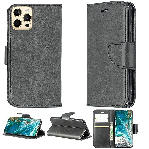 Handyhülle für INOI Note 13S Gehäuse Kompatibel mit INOI Note 13S Handyhülle Cover Flip Stand Cover PU Leder YZW Wallet CaseBlack von Generic