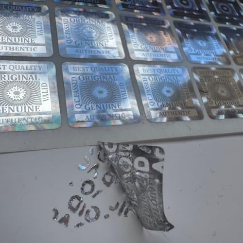Hologramm-Etiketten, manipulationssicher, Original-Sicherheitsaufkleber, Q.C. bestanden, 100 Stück Hologramm-Etiketten, manipulationssicher, Original-Sicherheitsaufkleber, Q.C. bestanden, 100 Stück von Generic