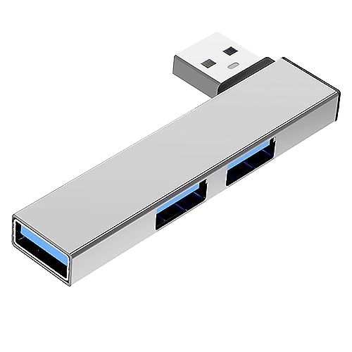 Hub USB 3.0 | Verlängerungs-Hub-Port | Laptop-Port-Expander | Laptop-Expander Hub – 5 Gbit/s hohe Geschwindigkeit, schnelle Wärmeableitung, tragbarer USB-Extender für Arbeit, Reisen, Schule, Büro und von Generic
