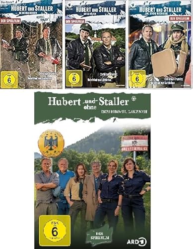 Hubert und/ohne Staller - 4 Spielfilme (die ins Gras beissen/unter Wölfen/eine schöne Bescherung/dem Himmel ganz nah) im Set - Deutsche Originalware [4 DVDs] von Generic