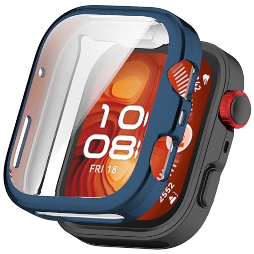 Hülle Kompatibel mit Huawei Watch Fit 4 Pro Schutzfolie Schutzhülle, Flexibles TPU Displayschutz Case Kratzfest Abdeckung Schutz Gehäuse für Huawei Watch Fit 4 Pro Smartwatch (Blau) von Generic