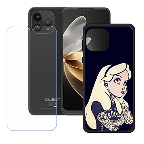Hülle für Cubot P80 + HD Panzerglas, Sanft Handyhülle Silikon Schutzhülle Cover TPU Case Handy Tasche Handytasche - Panzerglasfolie Schutzfolie für (6,58") - KE2 von Generic