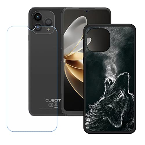 Hülle für Cubot P80 + HD Panzerglas, Sanft Handyhülle Silikon Schutzhülle Cover TPU Case Handy Tasche Handytasche - Panzerglasfolie Schutzfolie für (6,58") - KE62 von Generic