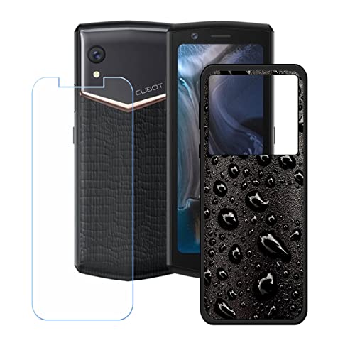 Hülle für Cubot Pocket 3 + HD Panzerglas, Sanft Handyhülle Silikon Schutzhülle Cover TPU Case Handy Tasche Handytasche - Panzerglasfolie Schutzfolie für (4,5") - KE51 von Generic