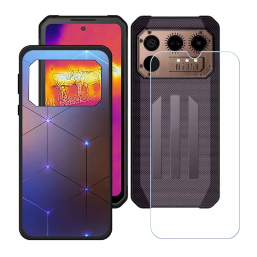 Hülle für IIIF150 Raptor + HD Panzerglas, Sanft Handyhülle Silikon Schutzhülle Cover TPU Case Handy Tasche Handytasche - Panzerglasfolie Schutzfolie für (6,8") - KE3 von Generic
