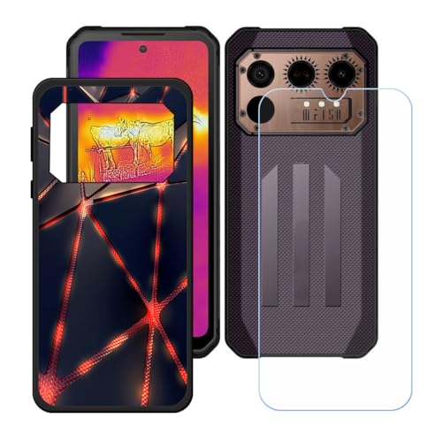 Hülle für IIIF150 Raptor + HD Panzerglas, Sanft Handyhülle Silikon Schutzhülle Cover TPU Case Handy Tasche Handytasche - Panzerglasfolie Schutzfolie für (6,8") - KE6 von Generic