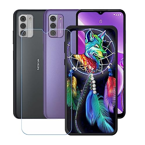 Hülle für Nokia G42 + HD Panzerglas, Sanft Handyhülle Silikon Schutzhülle Cover TPU Case Handy Tasche Handytasche - Panzerglasfolie Schutzfolie für (6,56") - KE168 von Generic