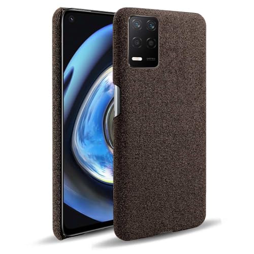 Hülle für Oppo Realme Q3,Leinwand Muster Design,Schlankes Design mit griffiger Oberfläche,Stoß und Kratzfeste Gewebestruktur-Brown Hülle für Oppo Realme Q3,Leinwand Muster Design,Schlankes Design mit griffiger Oberfläche,Stoß und Kratzfeste Gewebestruktur-Brown von Generic