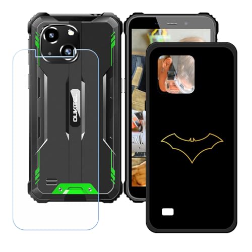 Hülle für Oukitel WP32 + HD Panzerglas, Sanft Handyhülle Silikon Schutzhülle Cover TPU Case Handy Tasche Handytasche - Panzerglasfolie Schutzfolie für (5,93") - KE32 von Generic