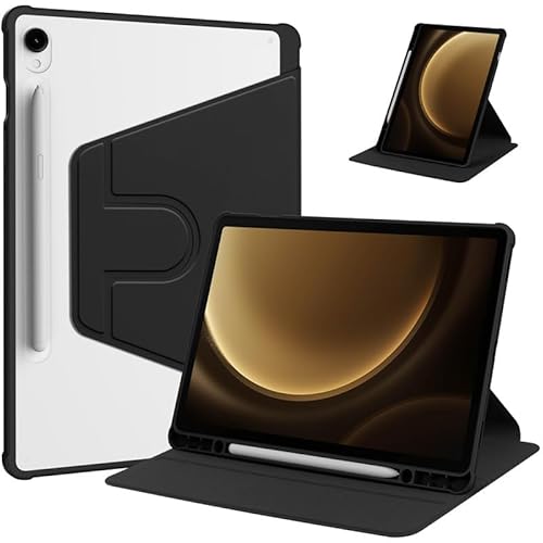 Hülle für Samsung Galaxy Tab A9+/ A9 Plus 10.9 Zoll 2023 Modell (SM-X210/X216/X218), 360 drehbare Smart Flip Cover, Slim-Fit Tablet Cover Case Auto Sleep/Wake von Generic