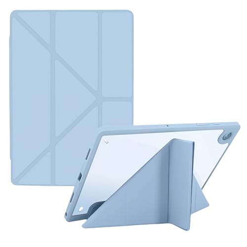 Hülle für Samsung Galaxy Tab S10 FE Plus 13,1 Zoll (SM-X620, SM-X626, SM-X626B), Origami-Design mit 5 Einstellpositionen, klare transparente Acryl-Rückseite von Generic