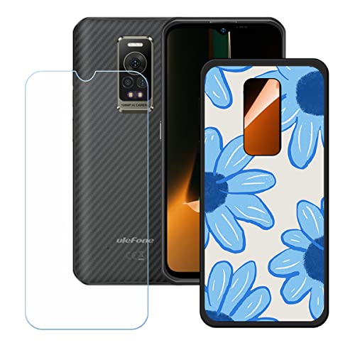 Hülle für Ulefone Armor 17 Pro + HD Panzerglas, Sanft Handyhülle Silikon Schutzhülle Cover TPU Case Handy Tasche Handytasche - Panzerglasfolie Schutzfolie für (6,58") - KE163 von Generic