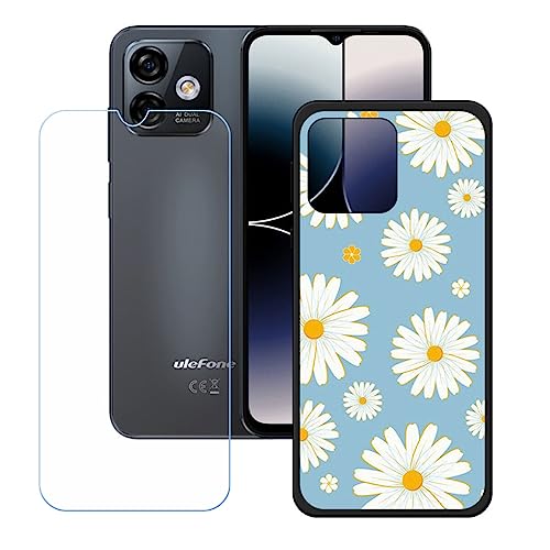 Hülle für Ulefone Note 16 Pro + HD Panzerglas, Sanft Handyhülle Silikon Schutzhülle Cover TPU Case Handy Tasche Handytasche - Panzerglasfolie Schutzfolie für (6,52") - KE175 von Generic