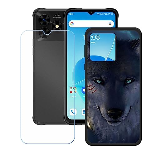 Hülle für Umidigi G5 Mecha + HD Panzerglas, Sanft Handyhülle Silikon Schutzhülle Cover TPU Case Handy Tasche Handytasche - Panzerglasfolie Schutzfolie für (6,6") - KE171 von Generic