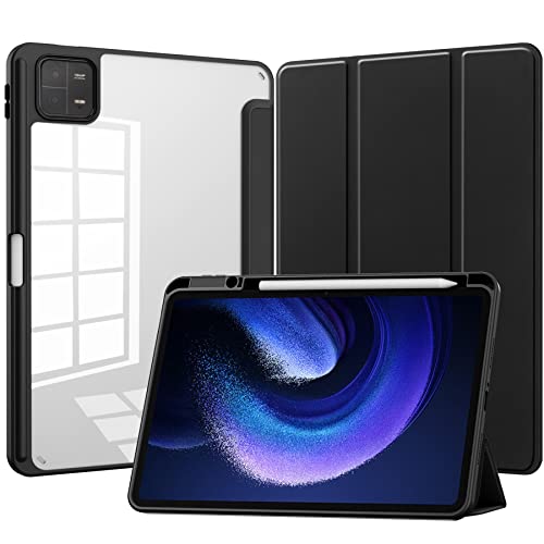 Hülle für Xiaomi Pad 6/ Xiaomi Mi Pad 6 Pro 11 Zoll 2023 Cover mit klarer transparenter Rückenschale Cover mit Auto Wake/Sleep,Ultradünne Flip Schutzhülle Hülle für Xiaomi Pad 6/ Xiaomi Mi Pad 6 Pro 11 Zoll 2023 Cover mit klarer transparenter Rückenschale Cover mit Auto Wake/Sleep,Ultradünne Flip Schutzhülle von Generic