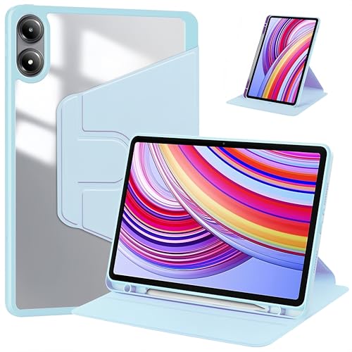 Hülle für Xiaomi Redmi Pad Pro 12.1 Zoll 2024 Cover mit klarer transparenter Rückseite Shell Cover mit 360 drehbarem Ständer Auto Wake/Sleep,Ultra-dünne Flip Schutzhülle Hülle für Xiaomi Redmi Pad Pro 12.1 Zoll 2024 Cover mit klarer transparenter Rückseite Shell Cover mit 360 drehbarem Ständer Auto Wake/Sleep,Ultra-dünne Flip Schutzhülle von Generic