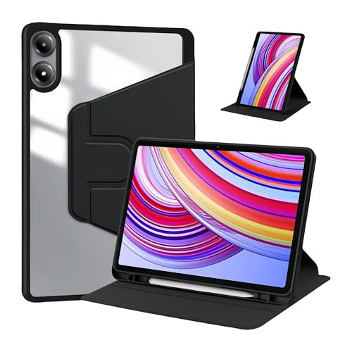 Hülle für Xiaomi Redmi Pad Pro 12.1 Zoll 2024 Cover mit klarer transparenter Rückseite Shell Cover mit 360 drehbarem Ständer Auto Wake/Sleep,Ultra-dünne Flip Schutzhülle Hülle für Xiaomi Redmi Pad Pro 12.1 Zoll 2024 Cover mit klarer transparenter Rückseite Shell Cover mit 360 drehbarem Ständer Auto Wake/Sleep,Ultra-dünne Flip Schutzhülle von Generic