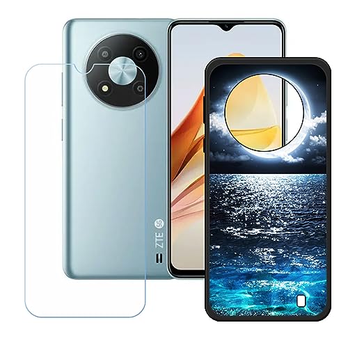 Hülle für ZTE Blade A73 5G + HD Panzerglas, Sanft Handyhülle Silikon Schutzhülle Cover TPU Case Handy Tasche Handytasche - Panzerglasfolie Schutzfolie für (6,52") - KE42 von Generic