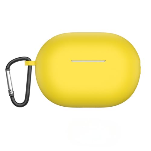 Hülle kompatibel mit Huawei FreeBuds Pro 3 Kopfhörer Stoßfeste Schutzhülle mit Bergsteigschnalle - Silikon Schutzhülle Etui Case Cover Schoner Earphone Protector (Gelb,1:1) von Generic