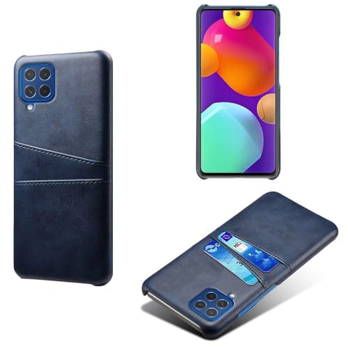 Hülle kompatibel mit Samsung Galaxy F62,PU-Lederhülle - schlanke stoßfeste Handyhülle mit 2 Kartenschlüssen,Anti-Fingerabdruck & Anti-Drop-Schutz Kunststoff-Kunstleder-Blue Hülle kompatibel mit Samsung Galaxy F62,PU-Lederhülle - schlanke stoßfeste Handyhülle mit 2 Kartenschlüssen,Anti-Fingerabdruck & Anti-Drop-Schutz Kunststoff-Kunstleder-Blue von Generic