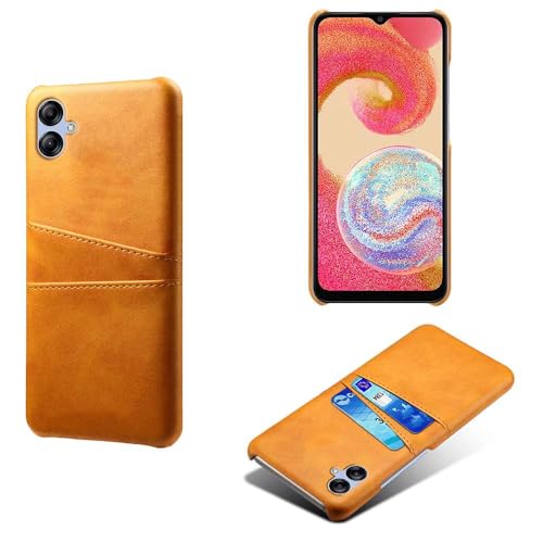 Hülle kompatibel mit Samsung Galaxy M04 4G,PU-Lederhülle - schlanke stoßfeste Handyhülle mit 2 Kartenschlüssen,Anti-Fingerabdruck & Anti-Drop-Schutz Kunststoff-Kunstleder-Yellow Hülle kompatibel mit Samsung Galaxy M04 4G,PU-Lederhülle - schlanke stoßfeste Handyhülle mit 2 Kartenschlüssen,Anti-Fingerabdruck & Anti-Drop-Schutz Kunststoff-Kunstleder-Yellow von Generic