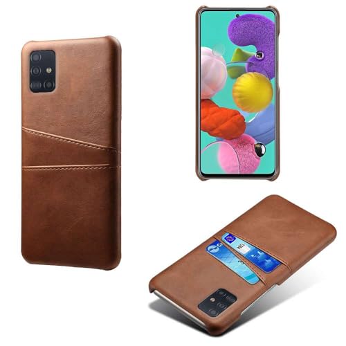 Hülle kompatibel mit Samsung Galaxy M40S,PU-Lederhülle - schlanke stoßfeste Handyhülle mit 2 Kartenschlüssen,Anti-Fingerabdruck & Anti-Drop-Schutz Kunststoff-Kunstleder-Brown Hülle kompatibel mit Samsung Galaxy M40S,PU-Lederhülle - schlanke stoßfeste Handyhülle mit 2 Kartenschlüssen,Anti-Fingerabdruck & Anti-Drop-Schutz Kunststoff-Kunstleder-Brown von Generic