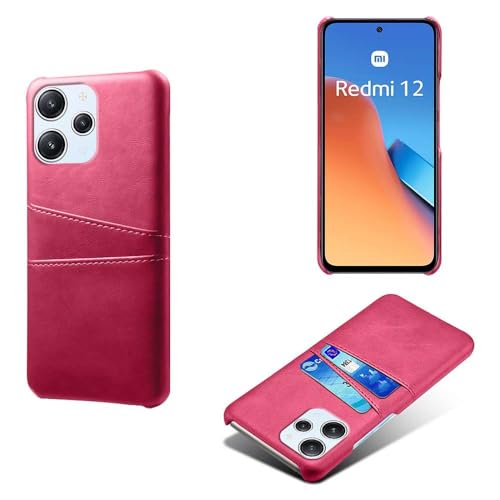 Hülle kompatibel mit Xiaomi Poco M6 PRO 5G,PU-Lederhülle - schlanke stoßfeste Handyhülle mit 2 Kartenschlüssen,Anti-Fingerabdruck & Anti-Drop-Schutz Kunststoff-Kunstleder-Rose Red Hülle kompatibel mit Xiaomi Poco M6 PRO 5G,PU-Lederhülle - schlanke stoßfeste Handyhülle mit 2 Kartenschlüssen,Anti-Fingerabdruck & Anti-Drop-Schutz Kunststoff-Kunstleder-Rose Red von Generic