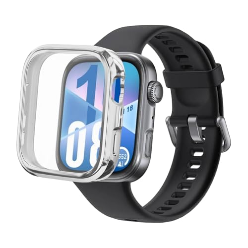Hülle mit Displayschutz Kompatibel mit Huawei Watch Fit 4, TPU Rundum Schutzhülle Leicht Weiche Ultradünne Kratzfest Schutz Gehäuse für Huawei Watch Fit 4 Smartwatch Hülle mit Displayschutz Kompatibel mit Huawei Watch Fit 4, TPU Rundum Schutzhülle Leicht Weiche Ultradünne Kratzfest Schutz Gehäuse für Huawei Watch Fit 4 Smartwatch von Generic