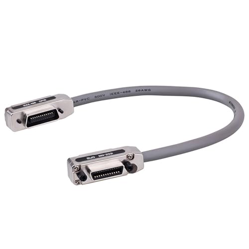 IEEE-488-Kabel – USB-Stecker auf Firewire, 1/1,5/2 m IEEE-488-Kabel mit Metallmantel, langes, langlebiges IEEE-488-Verlängerungskabel mit Metallmantel und Gehäuse für GPIB von Generic