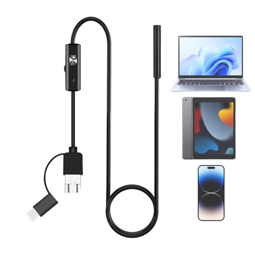 Inspektionskamera mit Licht - Kamera Zielfernrohr mit Licht - IP67 Wasserdicht USB Scope Kabel für Automotive Reparatur Wand Rohr Abfluss Reinigung Baustellen Inspektionskamera mit Licht - Kamera Zielfernrohr mit Licht - IP67 Wasserdicht USB Scope Kabel für Automotive Reparatur Wand Rohr Abfluss Reinigung Baustellen von Generic