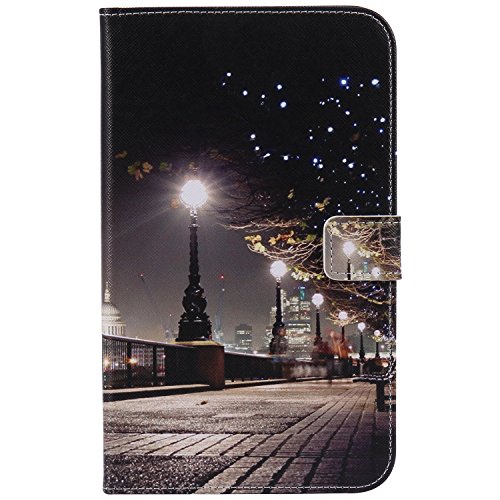 JIan Ying Cover für Samsung Tab A6 7.0, Galaxy Tab ein 7.0" Case - Slim PU Leder Tri-Fold Ständer Klapp Schutzhülle für für Samsung Galaxy Tab A 7.0" (2016) SM-T280/T285 Tablet Night of the city von Generic