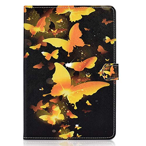 JIan Ying Schutzhülle für Huawei MediaPad T5 25,7 cm (10,1 Zoll) Tablet, schöne Muster, Schutzhülle, Goldfarbene Schmetterlinge von Generic
