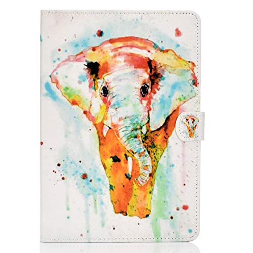 JIan Ying Schutzhülle für Huawei MediaPad T5 25,7 cm (10,1 Zoll) Tablet Watercolor Elephant von Generic