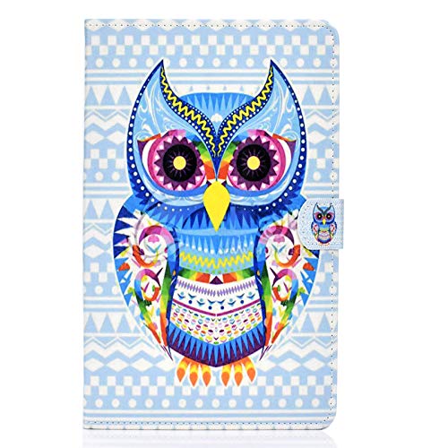 JIan Ying Schutzhülle für Samsung Galaxy Tab A 10.1 (2019) SM-T510 T515, Tablet Hülle, schlank, Faltbarer Schutz Owl of Color von Generic