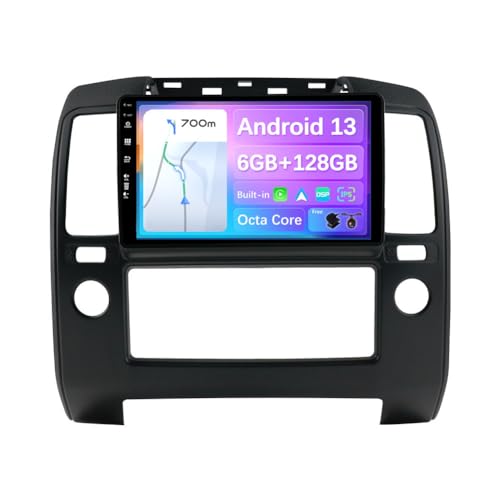 JOYX - 6G+128G - Android 13 IPS Autoradio Passt für Nissan Navara 3 D40 (2004-2010) - Kabellos CarPlay/Android Auto/DSP - Kamera & MIC - 9 Zoll 2 Din - DAB Lenkradsteuerung Fast-Boot 360-Kamera WiFi von Generic