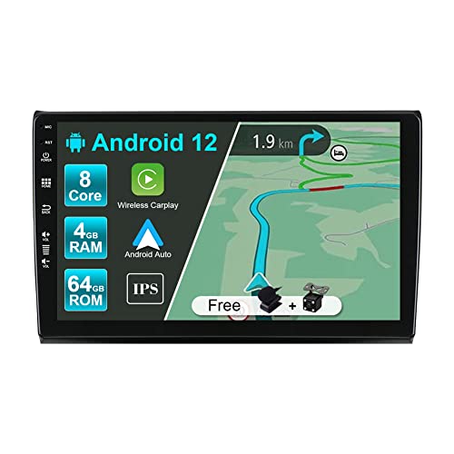 JOYX Android 12 IPS Autoradio Passt für FIAT Bravo (2006-2012) - 4G+64G - Eingebaut DSP/Carplay/Android Auto - LED Kamera + MIC - 9 Zoll 2 Din - Lenkradsteuerung WiFi DAB 360-Kamera Fast-Boot AHD BT von Generic