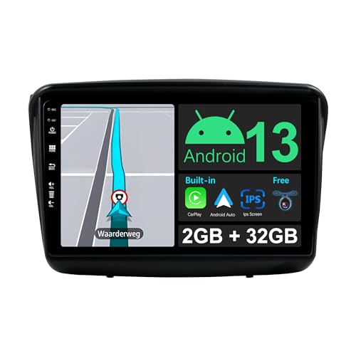 JOYX Android 12 IPS Autoradio Passt für Mitsubishi Pajero Sport 2 L200 (2008-2016) - Eingebautes CarPlay Android Auto - KOSTENLOS Kamera - 2G+32G - 9 Zoll 2 Din - DAB Lenkradsteuerung Fast-Boot 4G BT von Generic