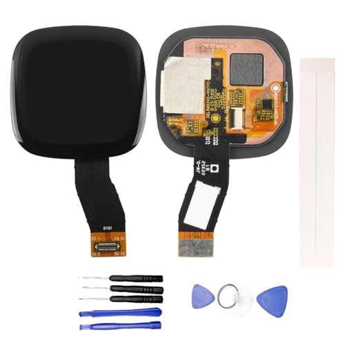 JayTong Display Ersatz für Fitbit Sense 2 LCD-Display + Reparatur Touchscreen Glas zusammengebaut + Reparatur Werkzeug (Schwarz) von Generic