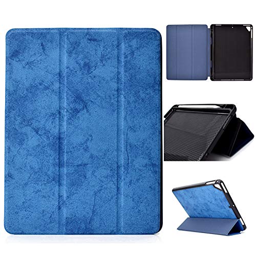 Jian Ying Universal Schutzhülle für Apple iPad Air/iPad 5, iPad Air 2/iPad 6, iPad Pro 9,7 (2016), iPad 9,7 (2017/2018) Fashion Displayschutzfolie Cover blau von Generic