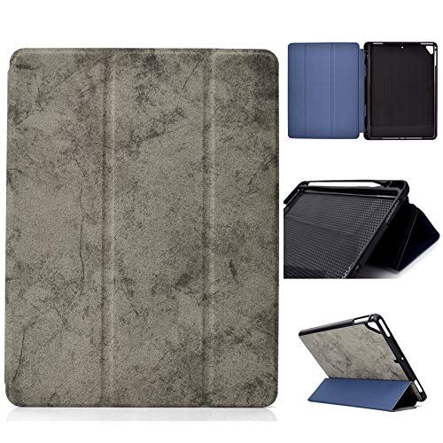 Jian Ying Universal Schutzhülle für Apple iPad Air/iPad 5, iPad Air 2/iPad 6, iPad Pro 9,7 (2016), iPad 9,7 (2017/2018) Fashion Displayschutzfolie Cover grau von Generic