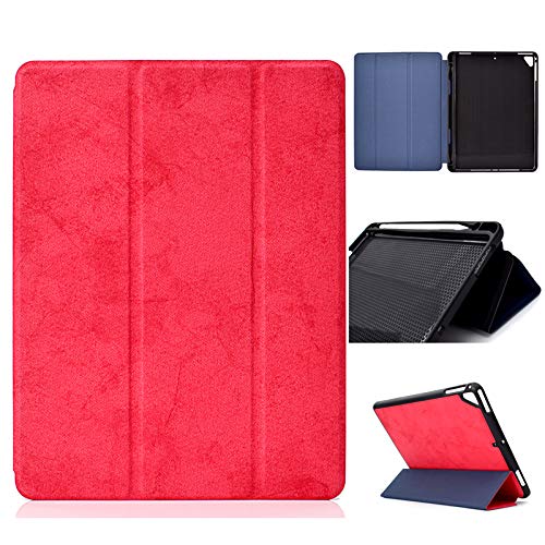 Jian Ying Universal Schutzhülle für Apple iPad Air/iPad 5, iPad Air 2/iPad 6, iPad Pro 9,7 (2016), iPad 9,7 (2017/2018) Fashion Displayschutzfolie Cover rot von Generic