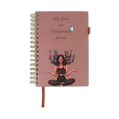 Journal Tagebuch Personal Planer Organizer - Positive Psychologie and Manifestation aesthetic, Goals and Motivations multicolour Notizbuch Beige von Generic