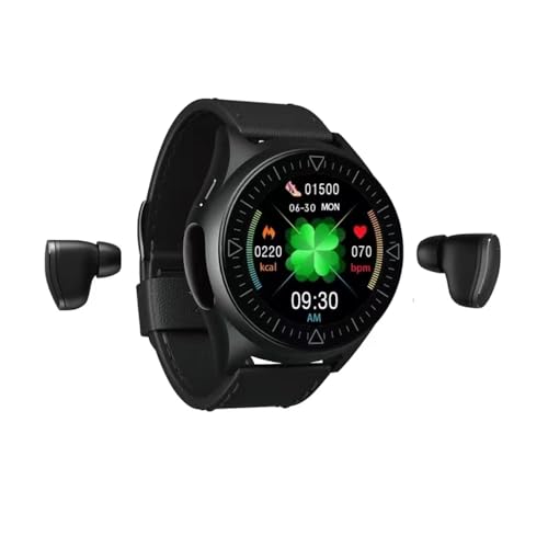 KORONA W28 Smartwatch mit Ohrhörern im Inneren, Smartwatch für Herren, Fitness-Tracker, Herzfrequenz, Anrufannahme, Schlafüberwachung, Sport-Smartwatch, lange Standby-Zeit von Generic