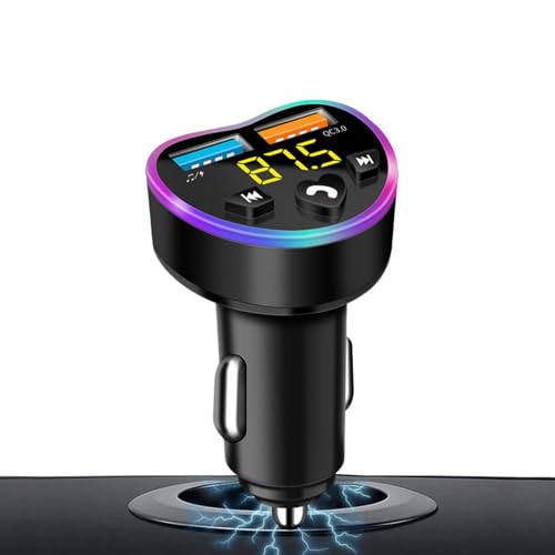 Kabelloser Autoadapter: Adapter für Auto-Musik-Player, intelligenter Audioempfänger für | USB-Musik-Player mit Schnellladung mit doppelter Ports, MP3-Player mit Anrufen in Kabelloser Autoadapter: Adapter für Auto-Musik-Player, intelligenter Audioempfänger für | USB-Musik-Player mit Schnellladung mit doppelter Ports, MP3-Player mit Anrufen in von Generic