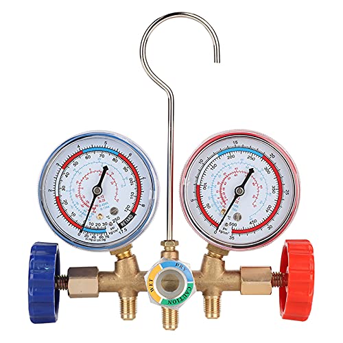 Kältemittel -Klimaanlagen -Werkzeuge Wechselstromdiagnose -Verteiler -Messgerät W/Schlauch- und Haken -Kit für Kommerzielle Hauskühlsysteme für Auto von Generic