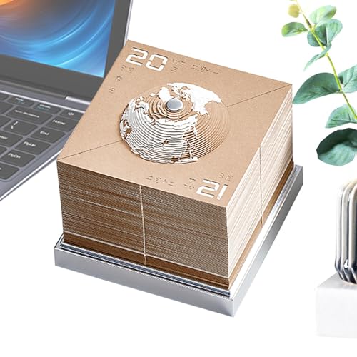 Kalender 2024 - Notizblock Kalender | Kalender Ornament Papierskulptur Kalender Erdenkalender Skulptur Papier Skulptur Kalender Landpanorama für Wohnzimmer Büro Kalender 2024 - Notizblock Kalender | Kalender Ornament Papierskulptur Kalender Erdenkalender Skulptur Papier Skulptur Kalender Landpanorama für Wohnzimmer Büro von Generic