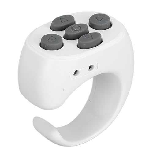 Kamera -Remote -Verschluss, Kleiner Bildlauf Ring Telefonhalter Funktionsseite Turner LED Anzeige für für Tablet (White) von Generic