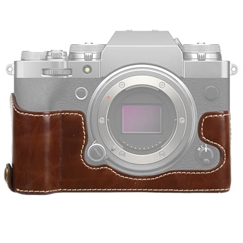 Kameraschutzgehäuse 1/4 Zoll Thread PU-Leder-Kamera-halbe Fallbasis für Fujifilm X-T4 Kameragurt von Generic